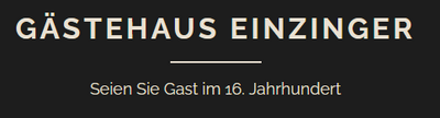 Logo Gästehaus Einzinger GmbH